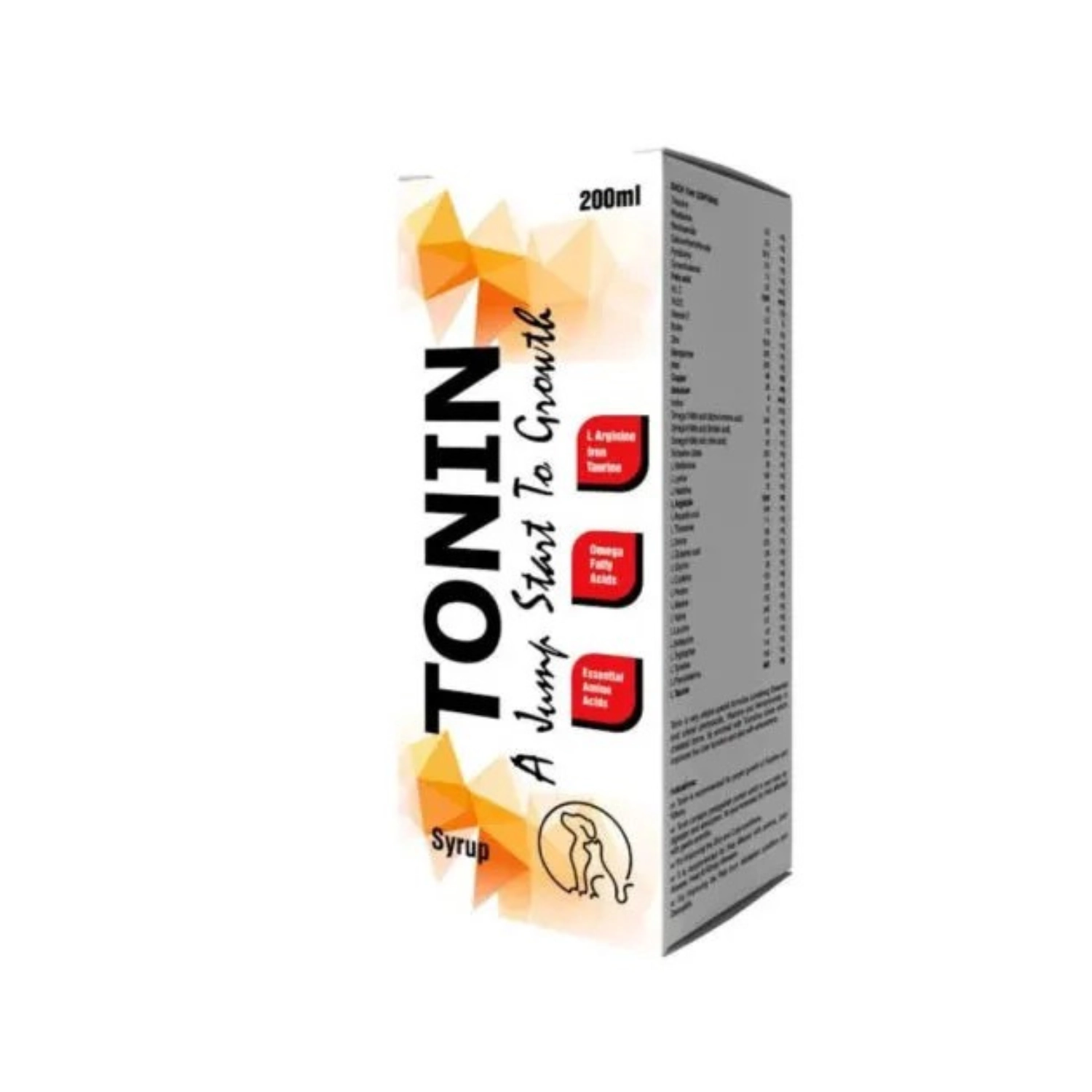 Tonin Pet Health & Growth Syrup for Dogs & Cats – 200ml