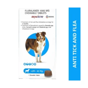 Bravecto 1000mg Chewable Tablet for Dogs (20–40kg)