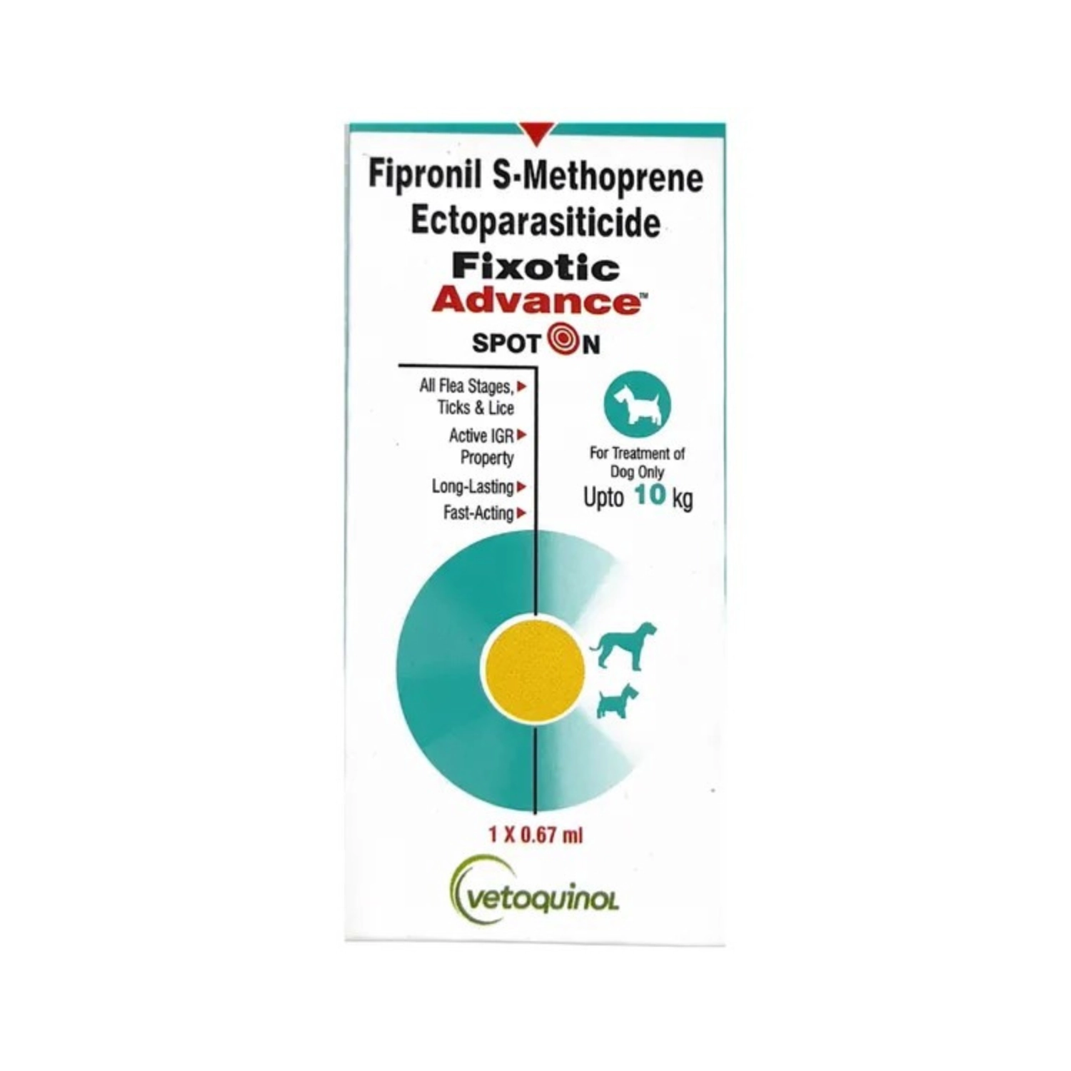 Fixotic Advance Spot-On for Dogs (Up to 10kg) – 0.67ml