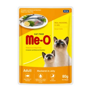 Me-O Adult Mackerel in Jelly Wet Cat Food 80g