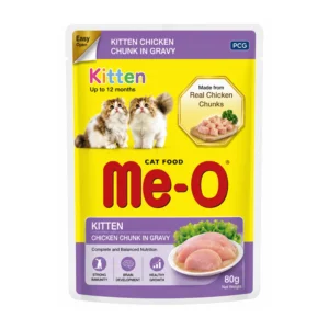 Me-O Kitten Chicken Chunk in Gravy Wet Cat Food 80g