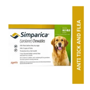 Simparica 80mg Chewable Tablets for Dogs (20 – 40kg)