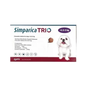 Simparica TRIO Chewable Tablets for Dogs (2.5–5kg)