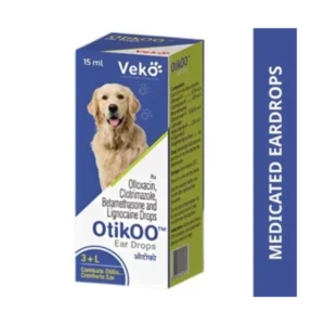 Otikoo Medicated Ear Drops for Dogs & Cats – 15ml
